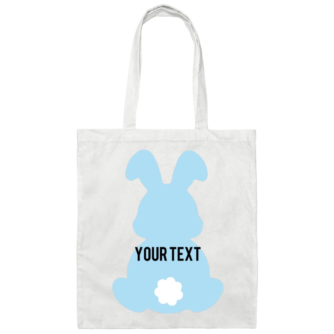 Personalize Blue Bunny Easter Tote