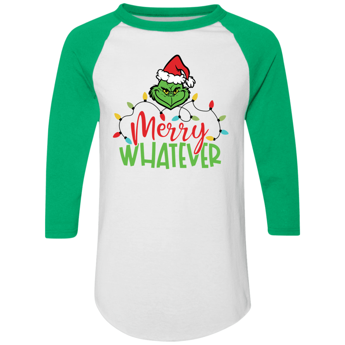 Merry Whatever Two Tone Baseball Shirt