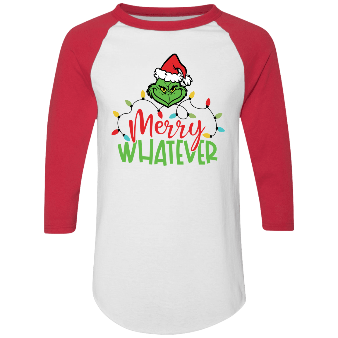 Merry Whatever Two Tone Baseball Shirt