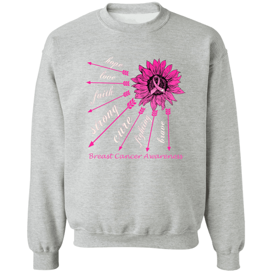 Hope, Love, Faith Breast Cancer Awareness Sweatshirt