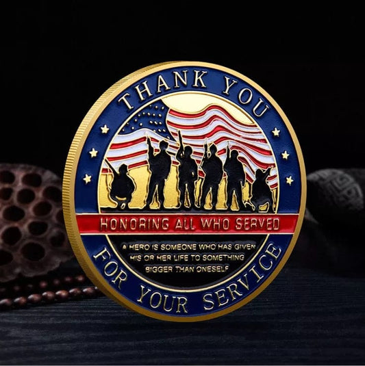 Thank You for Your Service Military Appreciation Challenge Coin