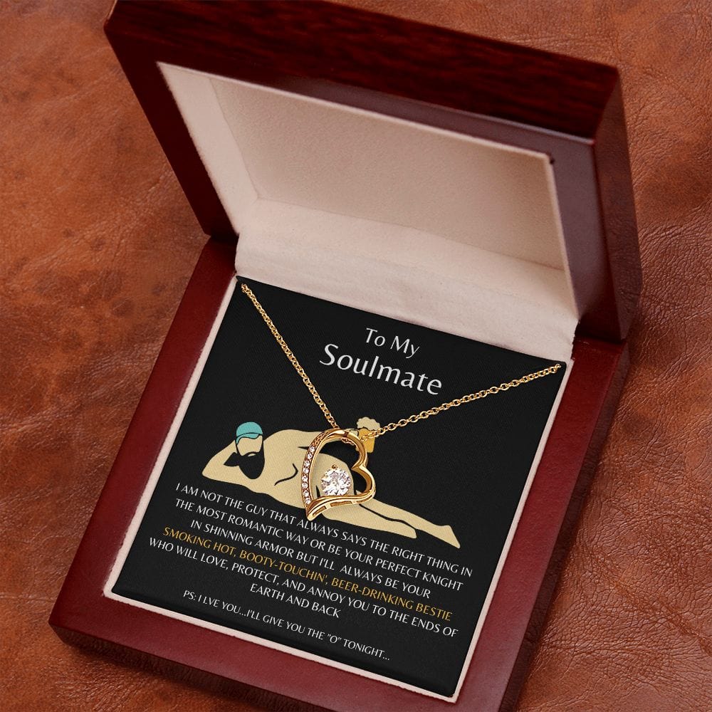 To My Soulmate - Beer Drinking Forever Love Necklace