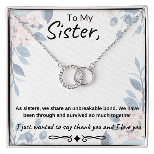 To My Sister | Perfect Pair Necklace