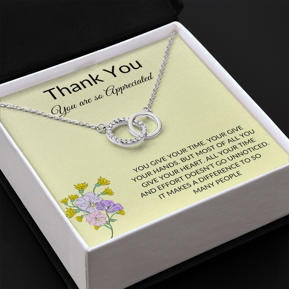 Perfect Pair Necklace | Thank You | Thank You Gift for Teacher, Care Giver, Mentor, Nurse
