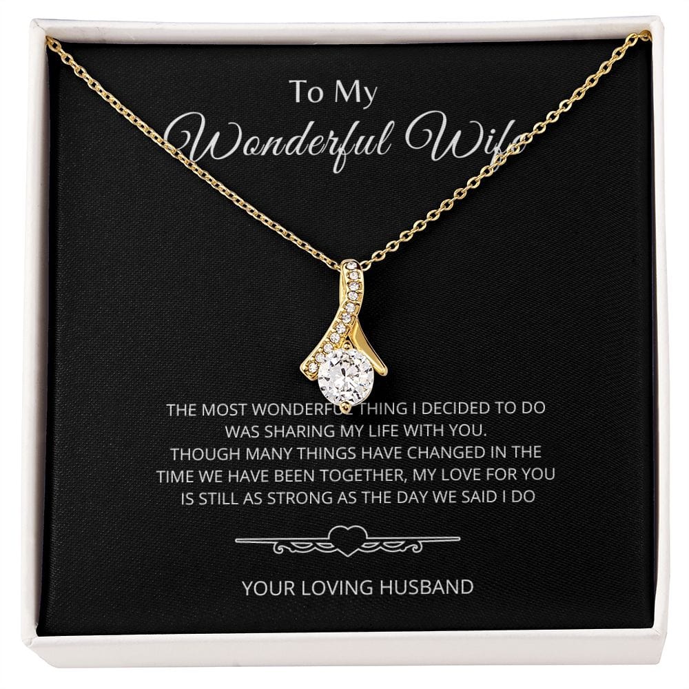 To My Wonderful Wife - Alluring Beauty Necklace