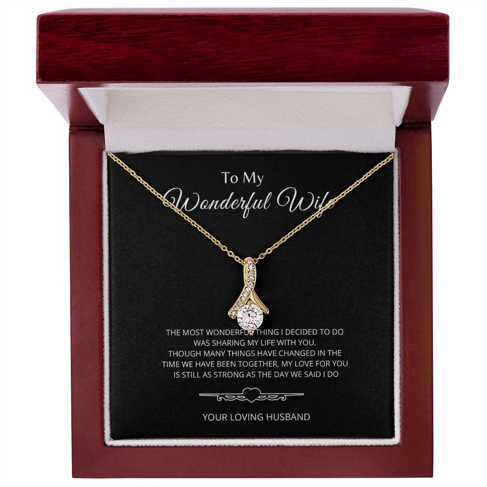 To My Wonderful Wife - Alluring Beauty Necklace