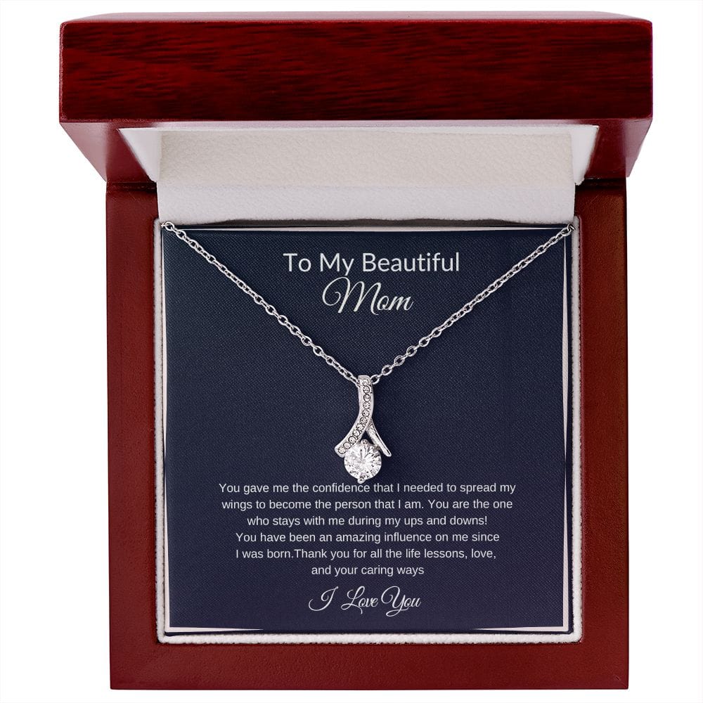 To My Beautiful Mom | Aluring Beauty Necklace