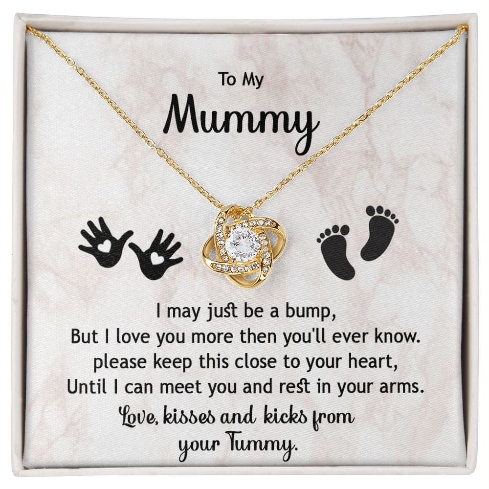 To My Mummy Love Knot Necklace