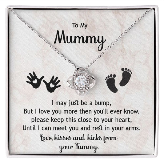 To My Mummy Love Knot Necklace