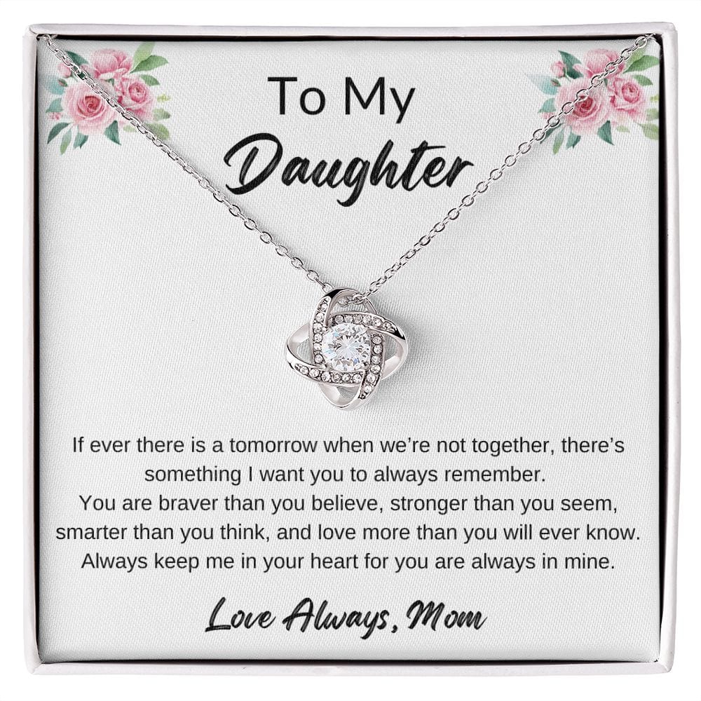 To My Daughter | Love Knot Necklace | Love Mom