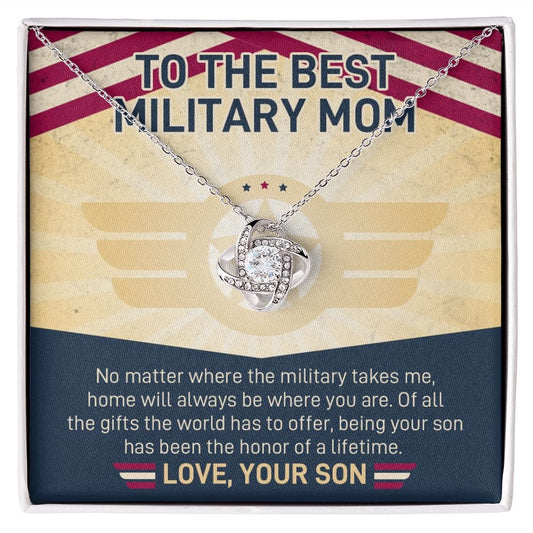 To Military Mom | Love Knot Necklace