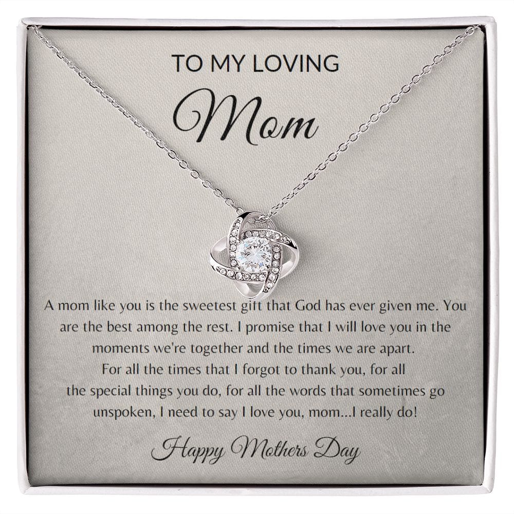To My Loving Mom | Happy Mothers Day Necklace