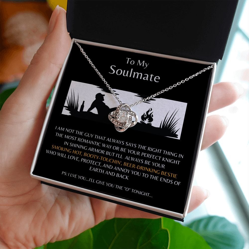 To My Soulmate - Bestie Love Knot Necklace