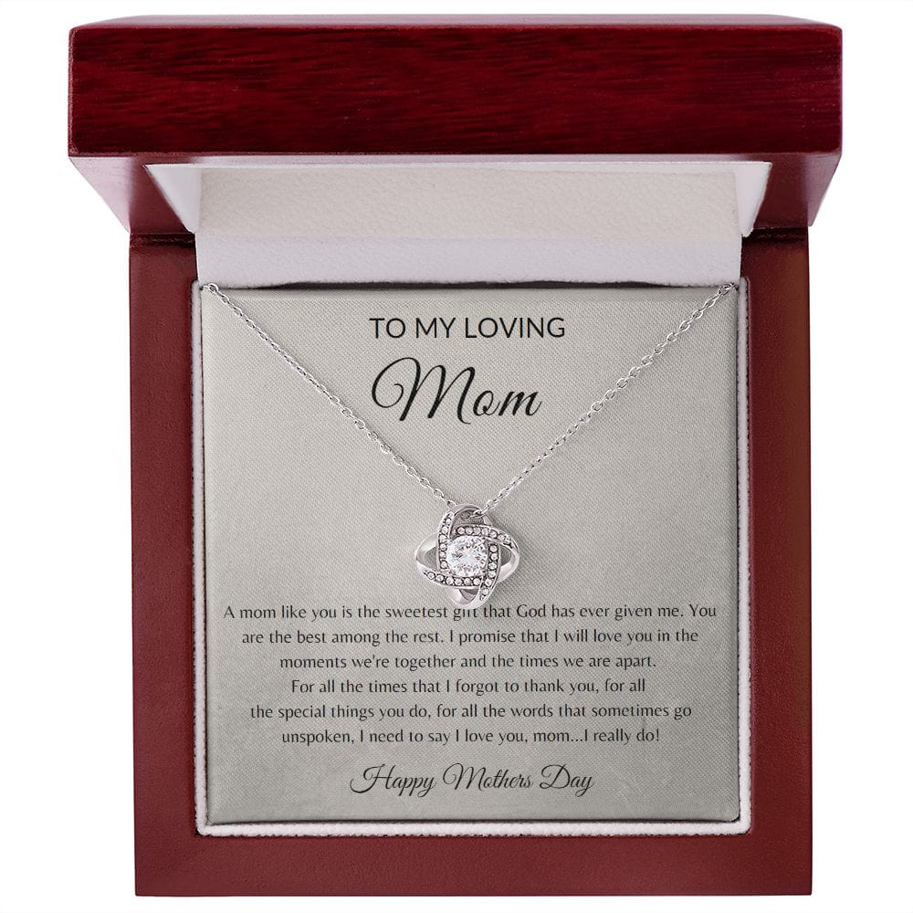 To My Loving Mom | Happy Mothers Day Necklace