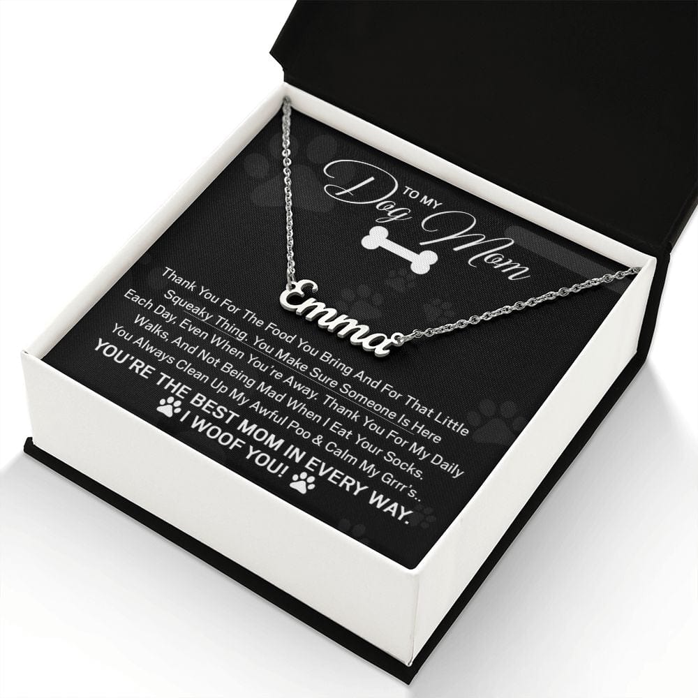 Custom Name Necklace - Dog Mom