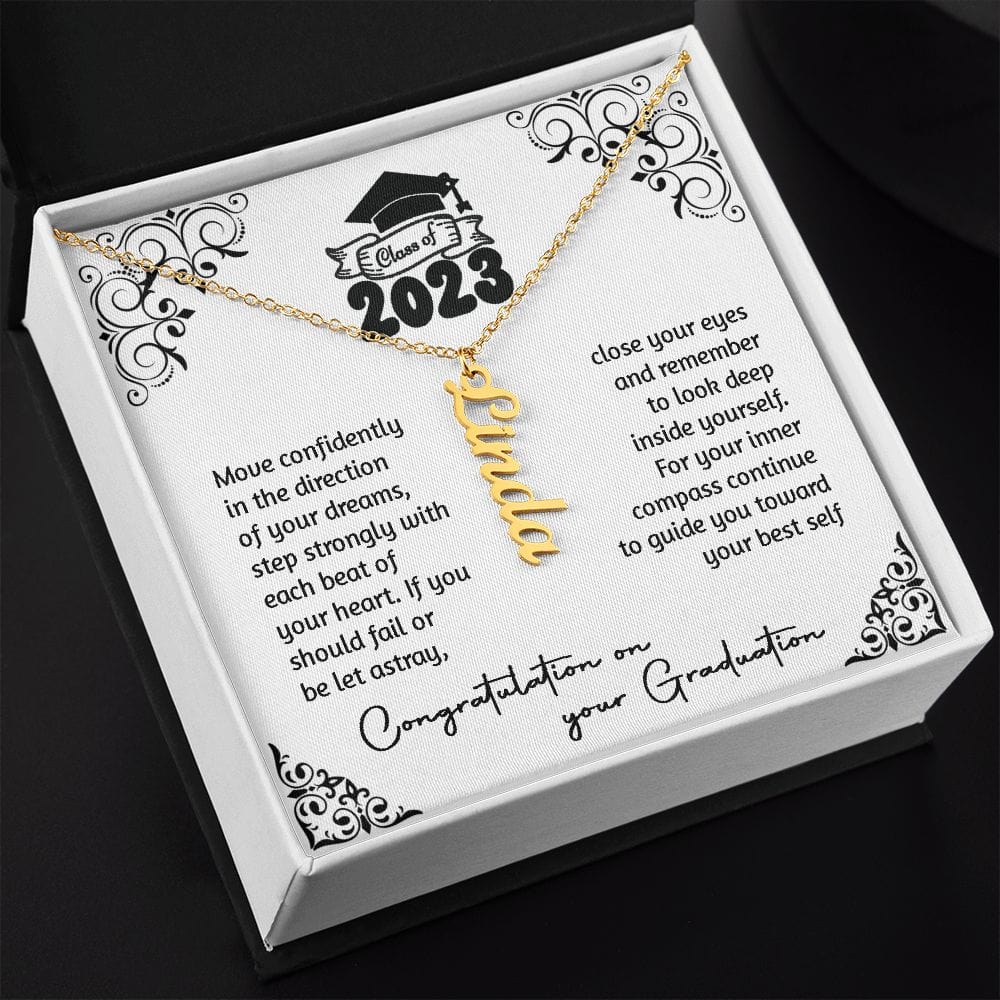 Class of 2023 Personalized Name Necklace