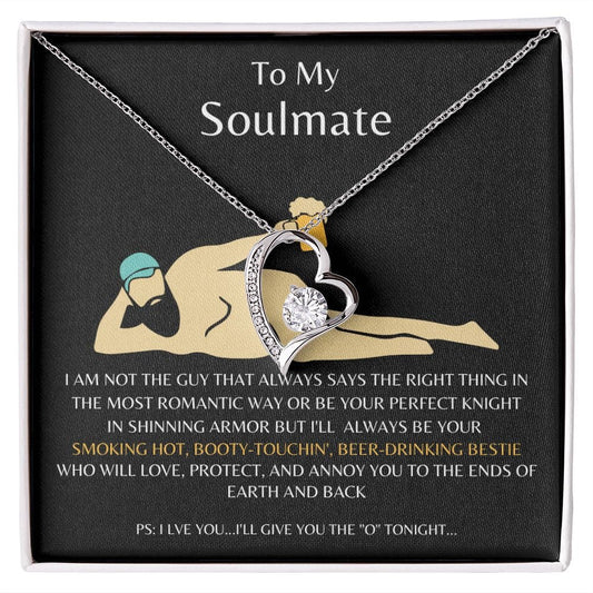 To My Soulmate - Beer Drinking Forever Love Necklace