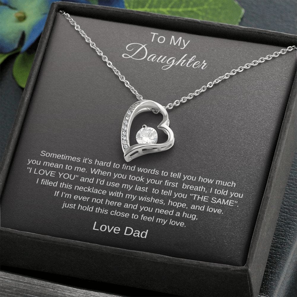 To My Daughter Love Dad | Forever Love Necklace