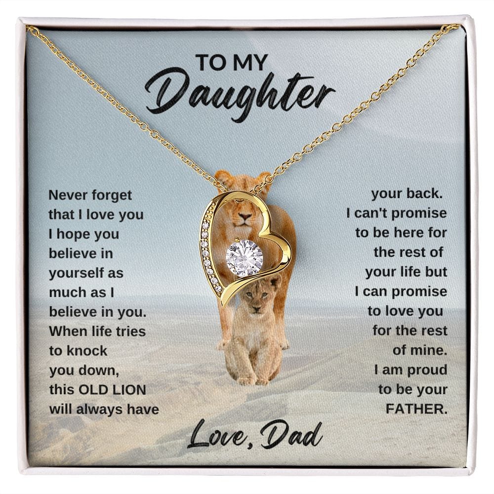 Forever Love Heart Necklace | To Daughter from Dad