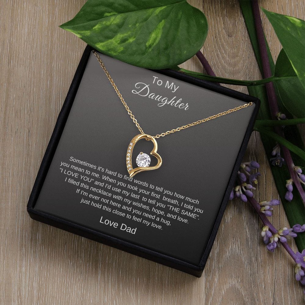 To My Daughter Love Dad | Forever Love Necklace