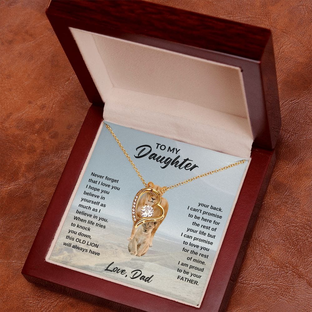 Forever Love Heart Necklace | To Daughter from Dad