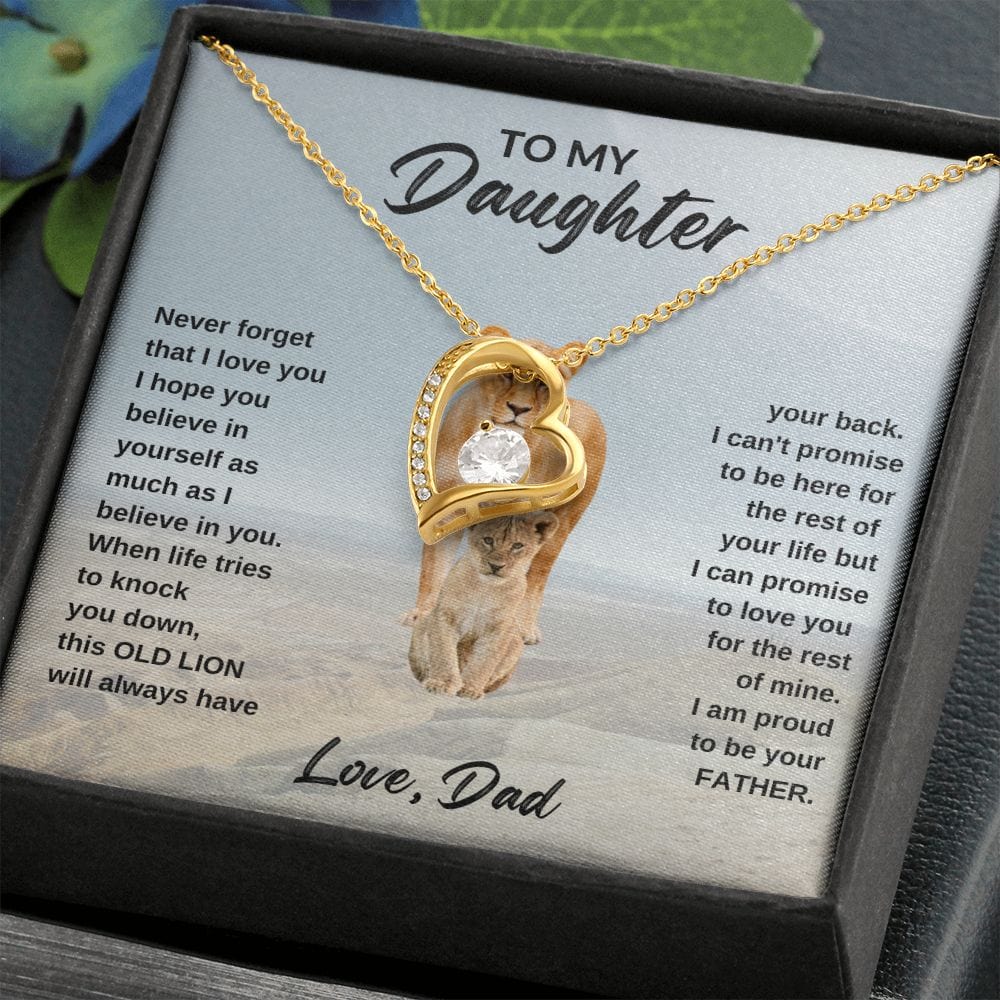 Forever Love Heart Necklace | To Daughter from Dad